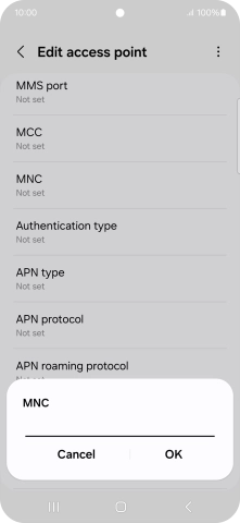 Key in 03 and press OK.