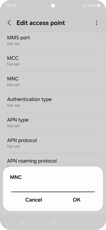 Key in 03 and press OK.