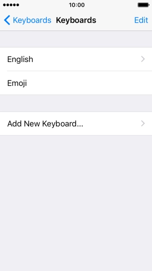 Press Add New Keyboard....