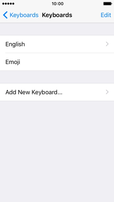 Press Add New Keyboard....