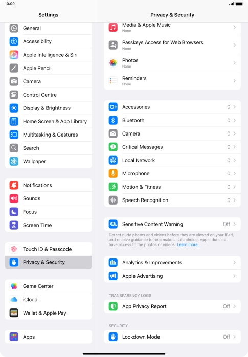 Press Sensitive Content Warning.