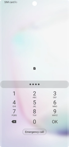 If you're asked to key in your PIN, do so and press OK.