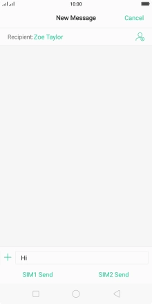 Press the attachment icon.