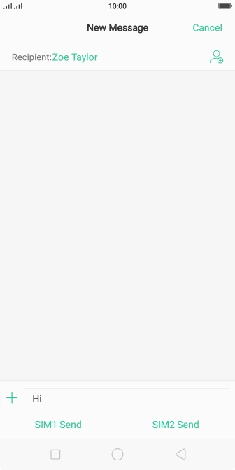 Press the attachment icon.