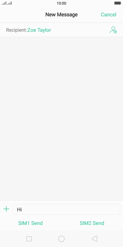 Press the attachment icon.