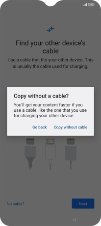 Press Copy without cable.
