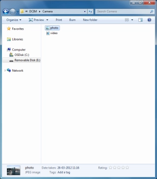 Highlight the required file and move or copy it to the required location.