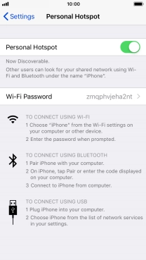 Press Wi-Fi Password and key in the required password.
