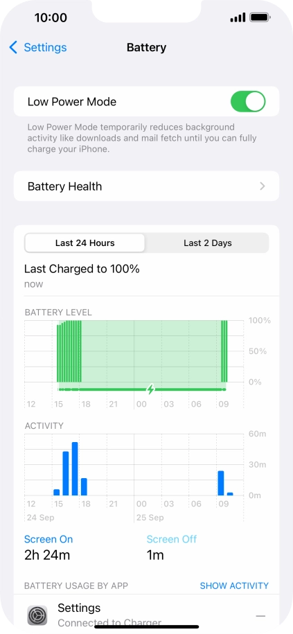 Slide your finger upwards starting from the bottom of the screen to return to the home screen.