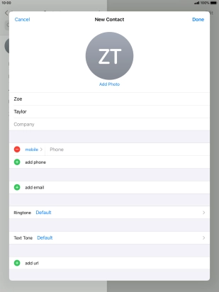Press Phone and key in the required phone number.