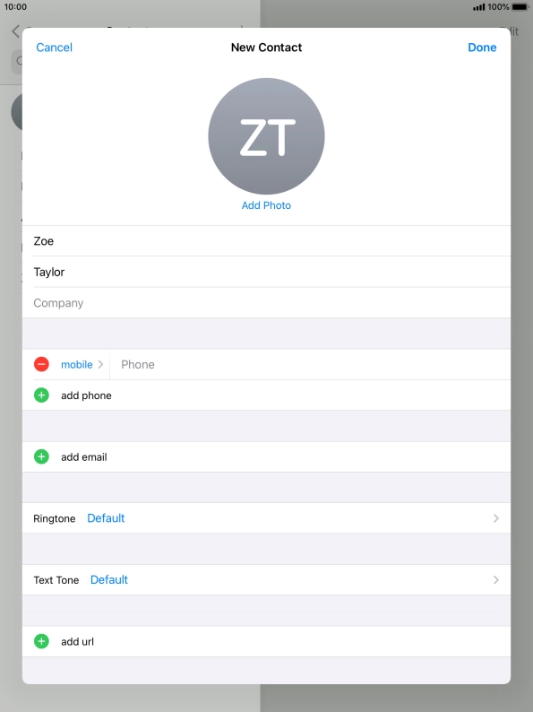 Press Phone and key in the required phone number.