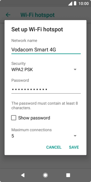 Press the drop down list below 