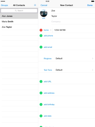 Press add email and key in the required email address.