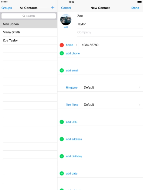 Press add email and key in the required email address.