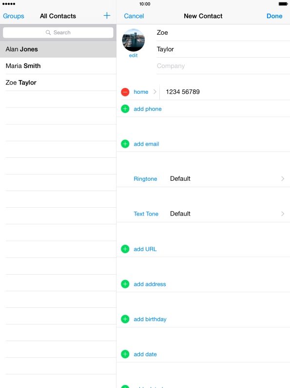 Press add email and key in the required email address.