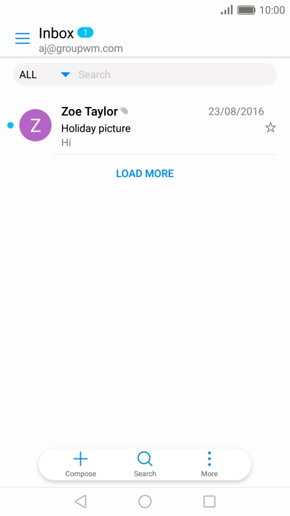 Press the Home key to return to the home screen.
