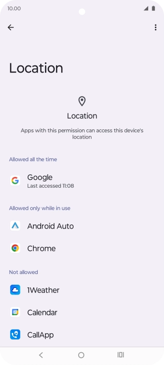Press the required app.