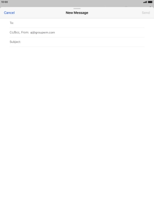 Press To and key in the first letters of the recipient's name.