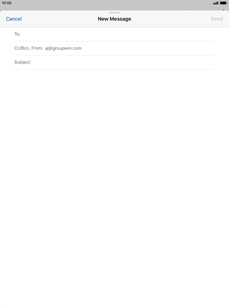 Press To and key in the first letters of the recipient's name.