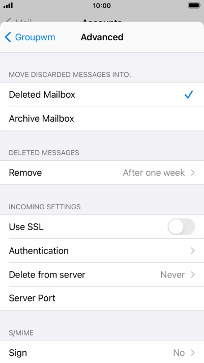 Press Authentication.