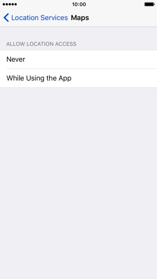 Press the required setting to turn the function on or off.