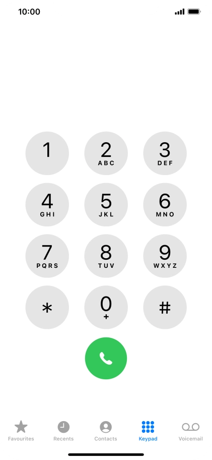 Press Keypad.