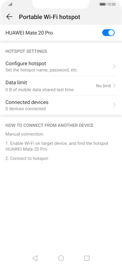 Press the Home key to return to the home screen.