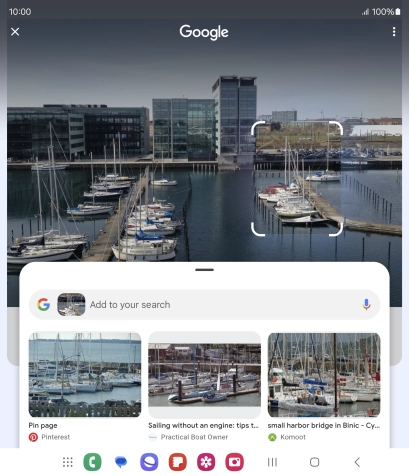Follow the instructions on the screen to use the search results.