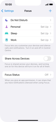 Press Do Not Disturb.