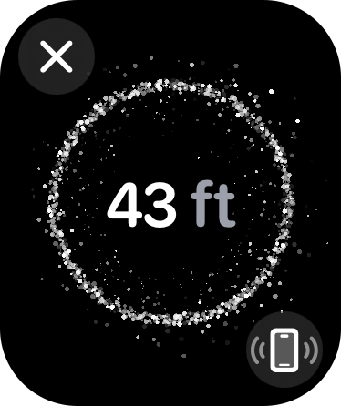 Follow the instructions on the screen to find your phone.