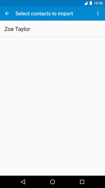 Press the menu icon.