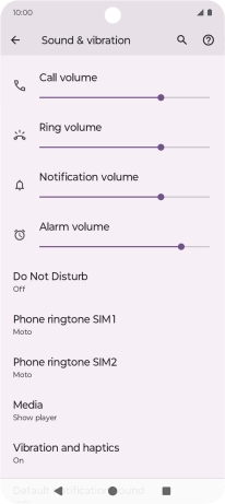 Press Phone ringtone (SIM).