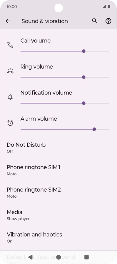 Press Phone ringtone (SIM).