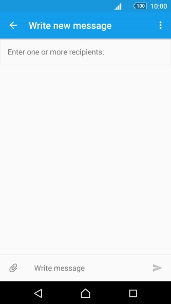 Press Enter one or more recipients and key in the first letters of the recipient's name.