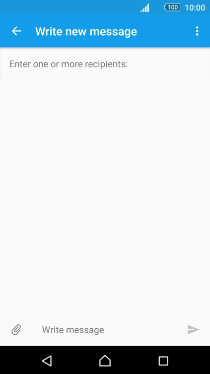 Press Enter one or more recipients and key in the first letters of the recipient's name.