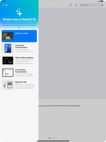 Slide your finger upwards starting from the bottom of the screen to return to the home screen.