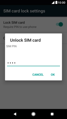 Key in your PIN and press OK.