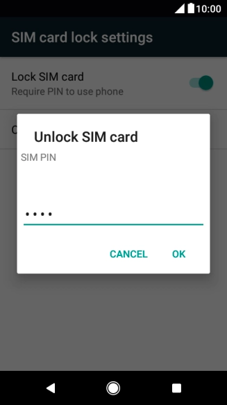Key in your PIN and press OK.