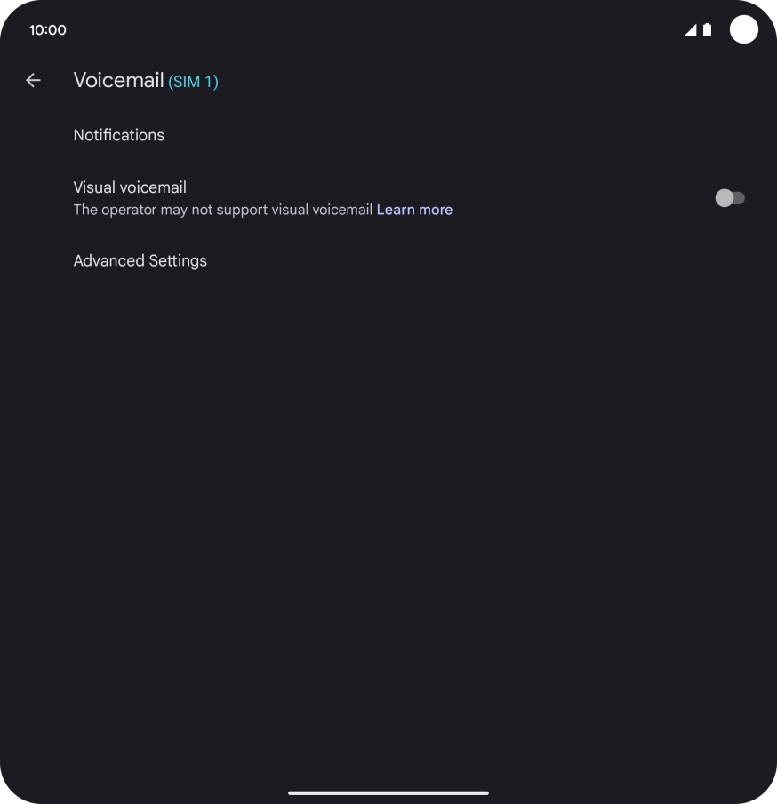 Press Advanced Settings.