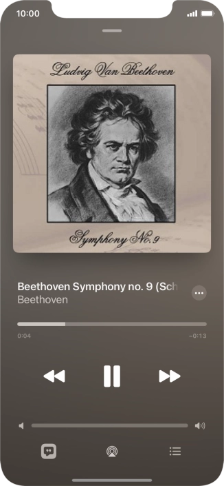 Press arrow right to go to the next audio file.