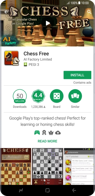 Press INSTALL and follow the instructions on the screen to install the app.