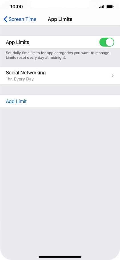 Press the required category.