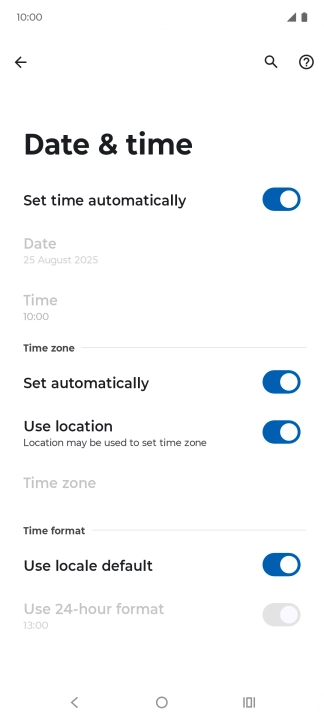 Press the Home key to return to the home screen.