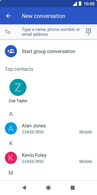 Press the field next to 