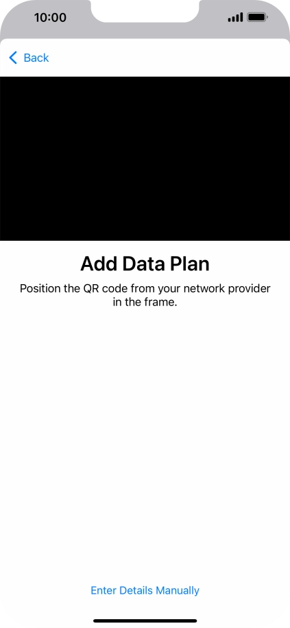 Place the QR code you've received inside the phone camera frame to scan the code.