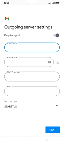 Press the field below 