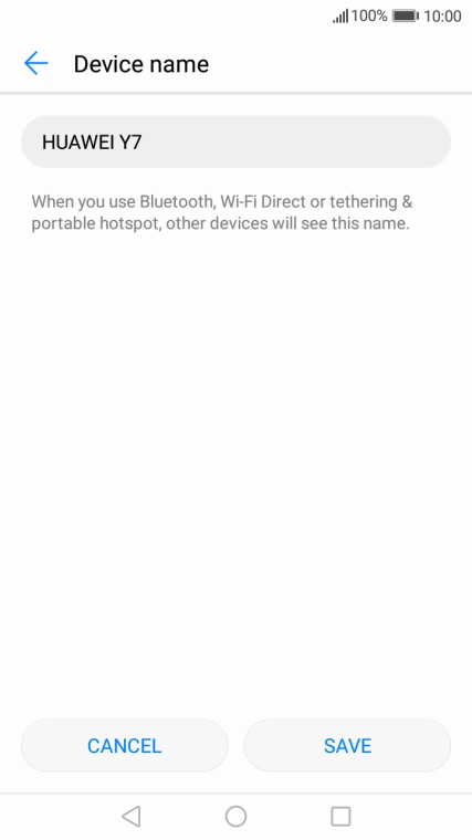 Key in the required Wi-Fi hotspot name and press SAVE.