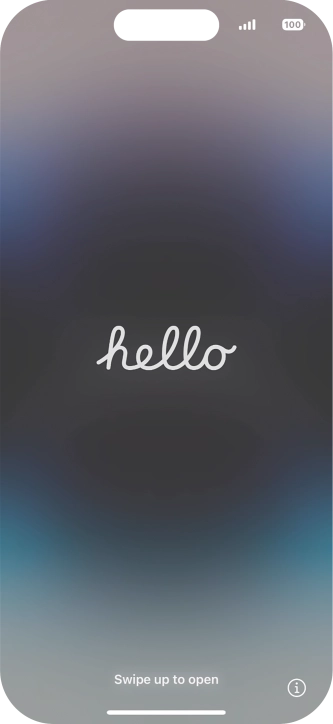 Slide your finger upwards starting from the bottom of the screen.