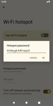 Key in the required password and press OK.