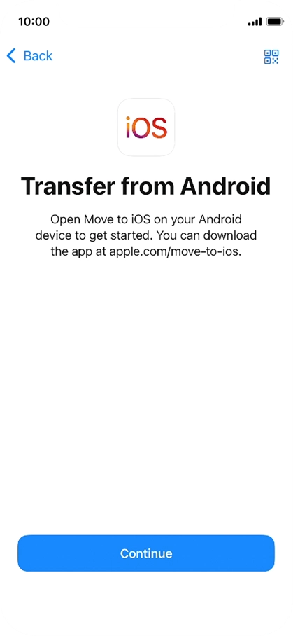 To transfer content to your phone, you need to install the app 